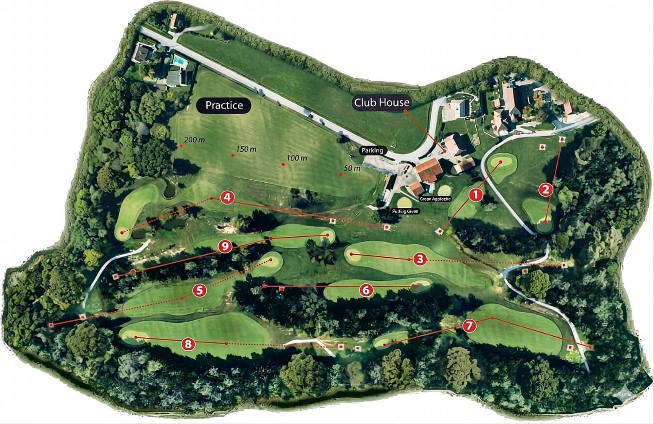 Plan du Golf du Belvédère Annecy